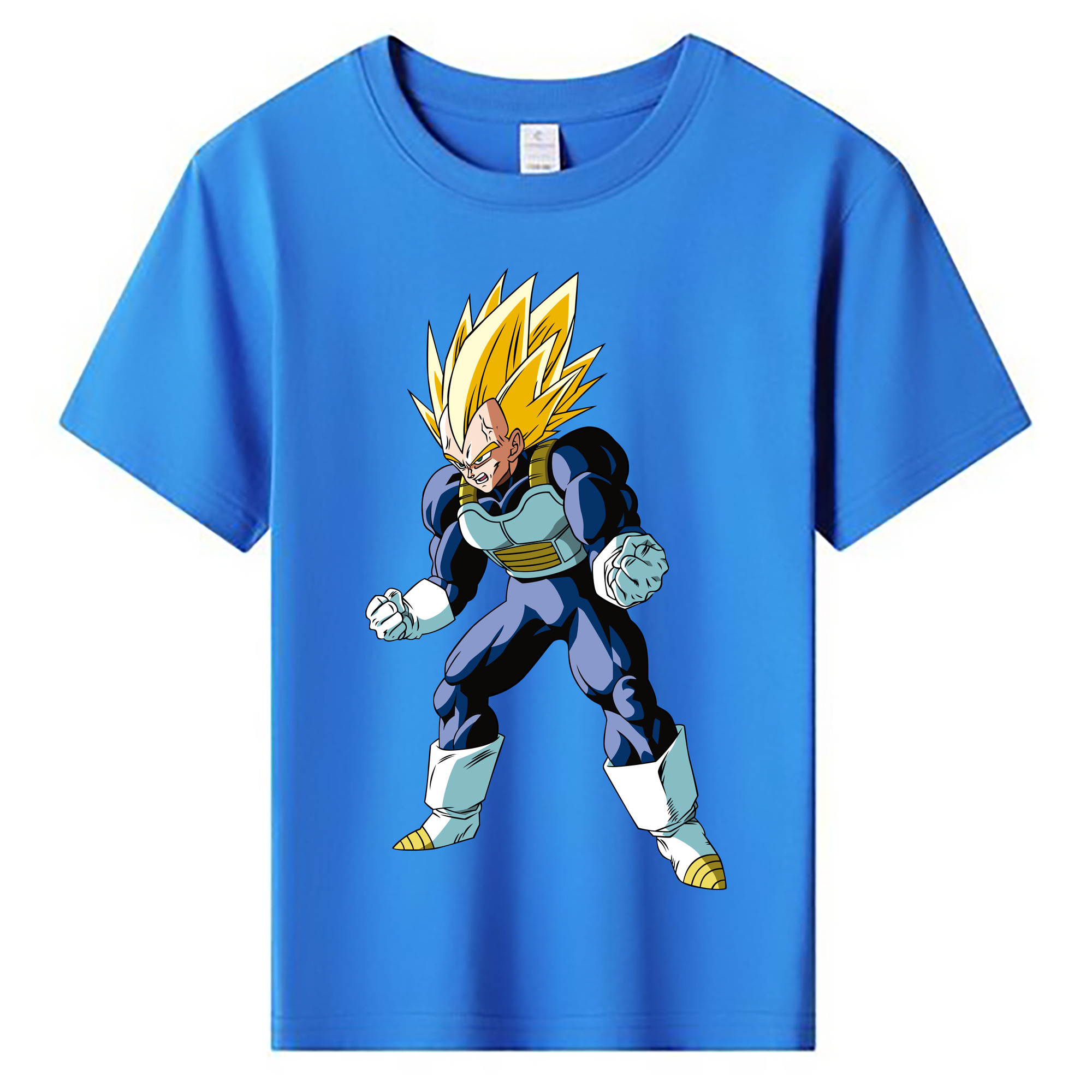 （画像用） ドラゴンボール ベジータ四世（Bejīta Yonsei）DRAGON BALL Vegeta IV 綿100％キッズTシャツ（フロントプリント）